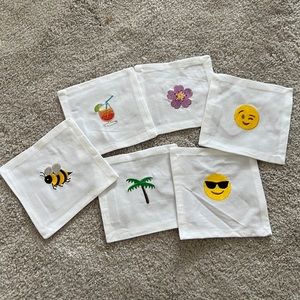 NEW- House of Pom Emoji Cocktail Napkins